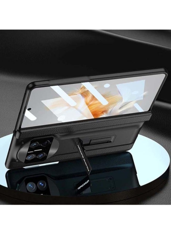 متوافق مع حافظة هاتف Huawei Mate X3/Mate X5، غطاء ممتص للصدمات مصنوع من الجلد قابل للطي مغناطيسيًا - Image 3